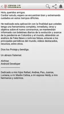 Covid-19 Colombia android App screenshot 4