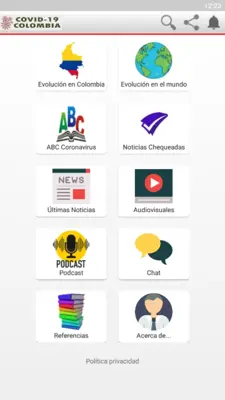 Covid-19 Colombia android App screenshot 7