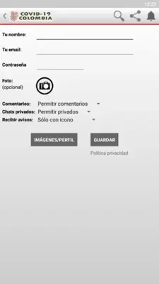 Covid-19 Colombia android App screenshot 8